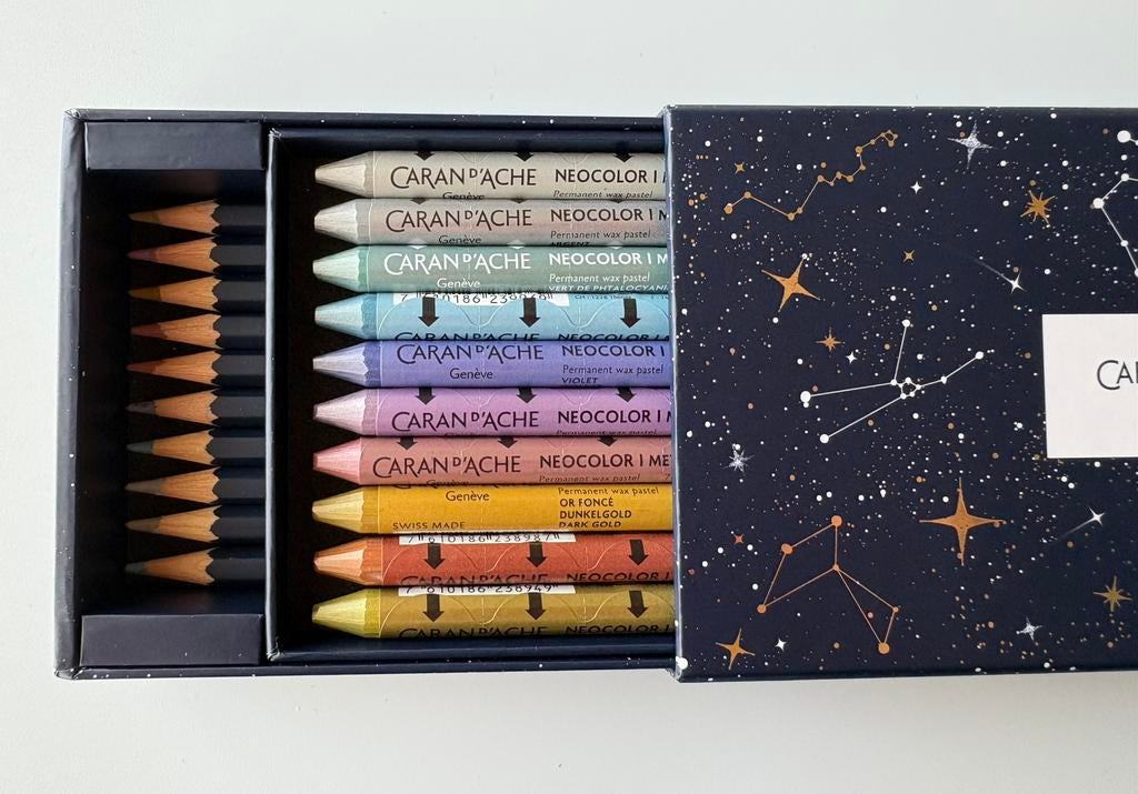 CARAN D’ACHE. Special edition. Metallic set. NIEUW., Hobby & Loisirs créatifs, Dessin, Enlèvement, Neuf