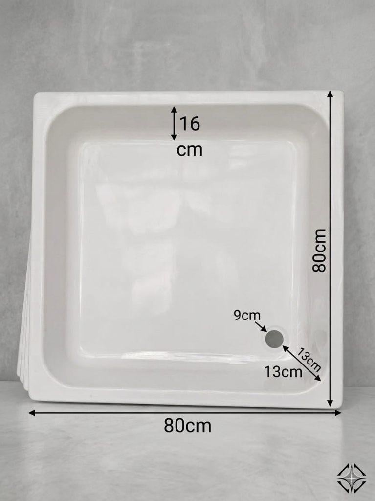 Receveur de douche- 80cm 80 cm /13 cm, Maison & Meubles, Accessoires pour la Maison | Horloges, Enlèvement ou Envoi, Neuf