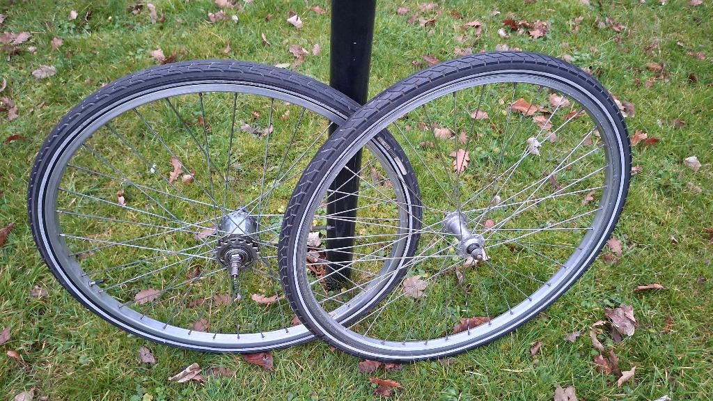 26” alu. retro wielset Sturmey Archer 3 GOEDE WERKENDE STAAT, Fietsen en Brommers, Fietsonderdelen, Gebruikt, Wiel, Ophalen