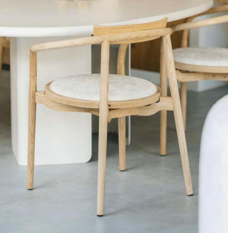 6 Houten designstoelen van fabrikant Tooon, Huis en Inrichting, Stoelen, Zo goed als nieuw, Vijf, Zes of meer stoelen, Hout, Overige kleuren