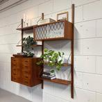 Unité murale vintage •GL Møbler, Randers Denmark•, Maison & Meubles, Armoires | Autre, Enlèvement ou Envoi, Utilisé