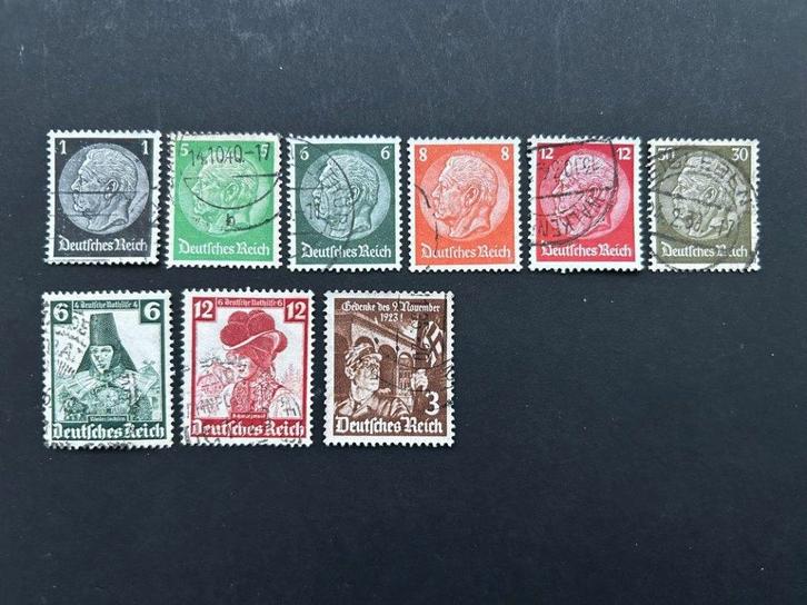 Serie postzegels Duitse rijk uitgave 1934, 1935, Postzegels en Munten, Postzegels | Europa | Duitsland, Gestempeld, Duitse Keizerrijk