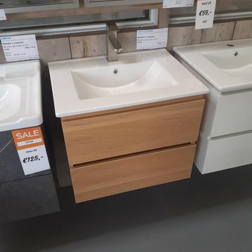 OP=OP Badmeubel, Sanitair, Eiken houtlook, 60cm, Kode 60 beschikbaar voor biedingen