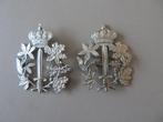 2 oude badges kentekens emblemen politie, Ophalen of Verzenden, Overige soorten, Embleem of Badge