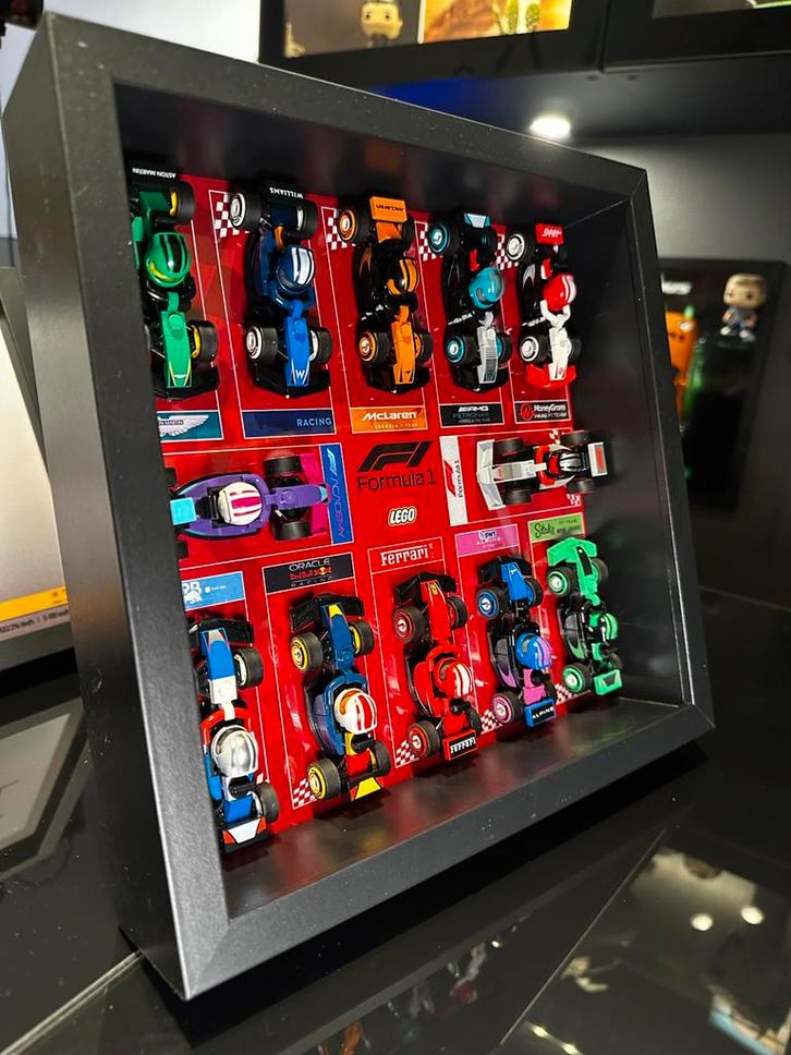 Lego mini F1 tentoonstellingsframe (lijst 2525 cm), Kinderen en Baby's, Speelgoed | Duplo en Lego, Zo goed als nieuw, Lego, Ophalen of Verzenden