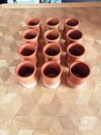 Lot de 12 petits pots en céramique vintage, Maison & Meubles, Comme neuf, Enlèvement ou Envoi