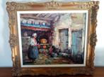 tableau scène d'intérieur ferme Robert Desmaret, Antiquités & Art, Art | Peinture | Classique, Enlèvement ou Envoi