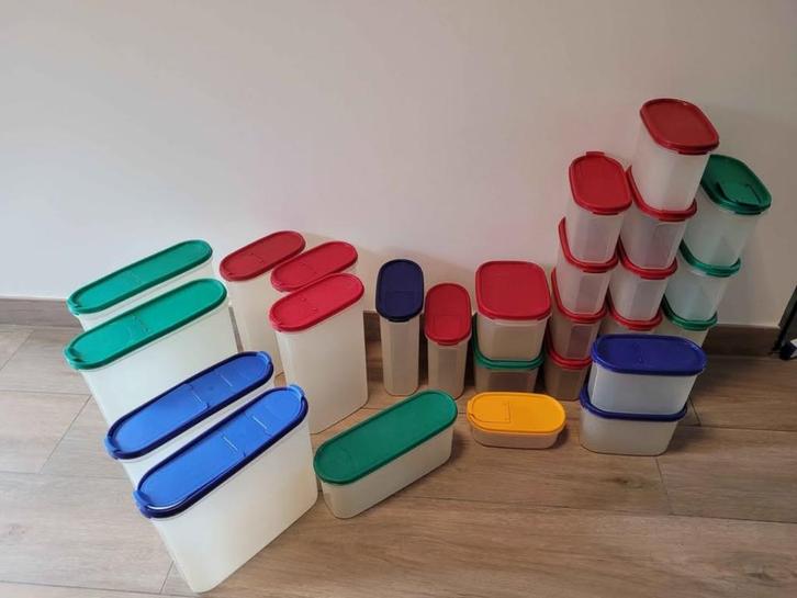 ruimtespaarders tupperware - 26 stuks, Huis en Inrichting, Keuken | Tupperware, Blauw, Ophalen