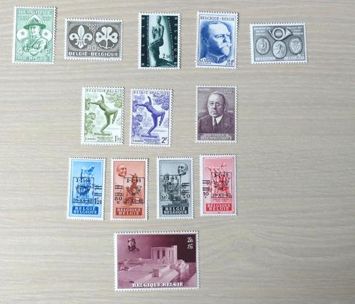 Postzegels 1937, 1949, 1955, 1956, 1957, 1959, Postzegels en Munten, Postzegels | Europa | België, Postfris, Ophalen of Verzenden