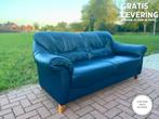 GRATIS LEVERING Blauw 2,5-zits Echt Leer