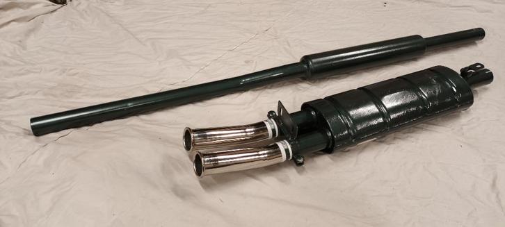 uitlaat Maniflow 1 3/4 2 box center twin upswept Mini, Auto-onderdelen, Uitlaatsystemen, Mini, Oldtimer onderdelen, Rover, Universele onderdelen