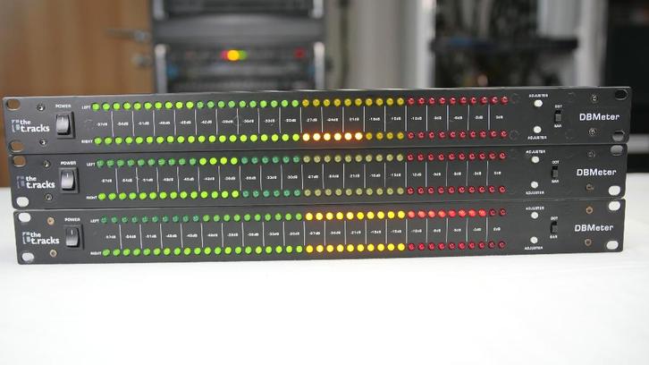 3 X T.Racks VUmeter DBMETER, Muziek en Instrumenten, Mengpanelen, Zo goed als nieuw, Minder dan 5 kanalen, Ophalen of Verzenden