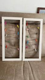 2 witte fotokaders om foto’s om te hangen, Ophalen, Zo goed als nieuw