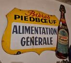 Emaille bord piedboeuf, Verzamelen, Merken en Reclamevoorwerpen, Ophalen, Gebruikt, Reclamebord