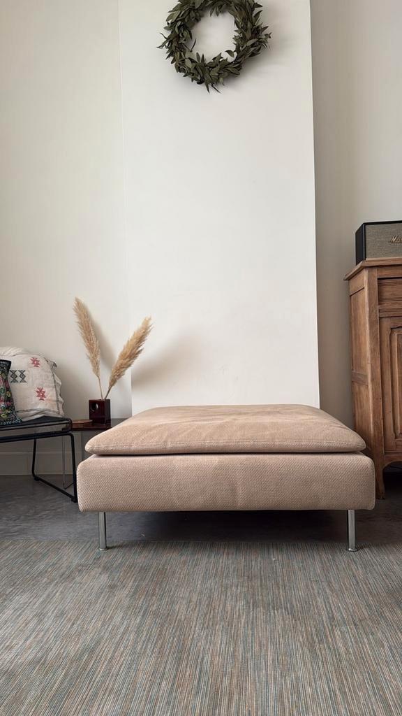 Voetenbank soderhamn, Huis en Inrichting, Zetels | Zetels en Chaises Longues, Gebruikt, Stof, Ophalen