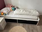 Bed Inc lattenbodem en matras met 2 schuiven wit -zwart, Kinderen en Baby's, Ophalen, Gebruikt, Matras