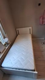 Ikea Songesand bedframe en Matras, Ophalen, 90 cm, Wit, Zo goed als nieuw