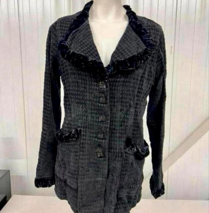 Vintage Jacket Blazer Out of xile engeland zwart jasje jack, Kleding | Dames, Truien en Vesten, Zo goed als nieuw, Maat 36 (S)
