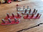 Lot van 5x Lesney matchbox esso benzinepomp en verkeersbord, Hobby en Vrije tijd, Modelauto's | Overige schalen, Ophalen of Verzenden