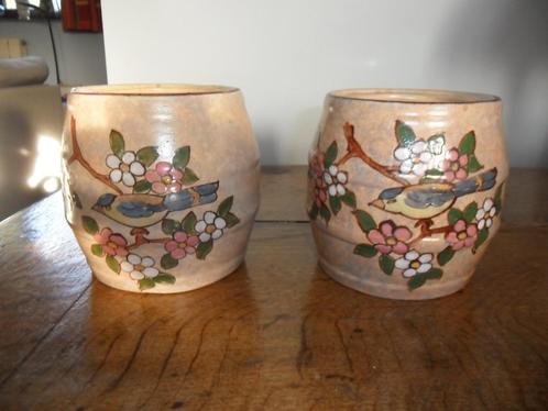 Paar Art Deco keramische vazen Antoine Dubois 1920-195, Antiek en Kunst, Kunst | Designobjecten, Ophalen of Verzenden