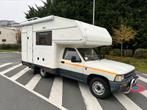 Unieke oldtimer camper Toyota Hilux 2.4D, Caravans en Kamperen, Overige merken, Diesel, Particulier, 5 tot 6 meter