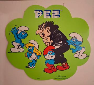 Grote sticker 28 cm - PEZ De Smurfen Peyo beschikbaar voor biedingen