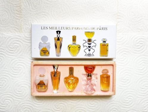 Coffret 5 Miniatures parfum, les meilleurs parfums de Paris, Collections, Parfums, Comme neuf, Miniature, Plein, Envoi