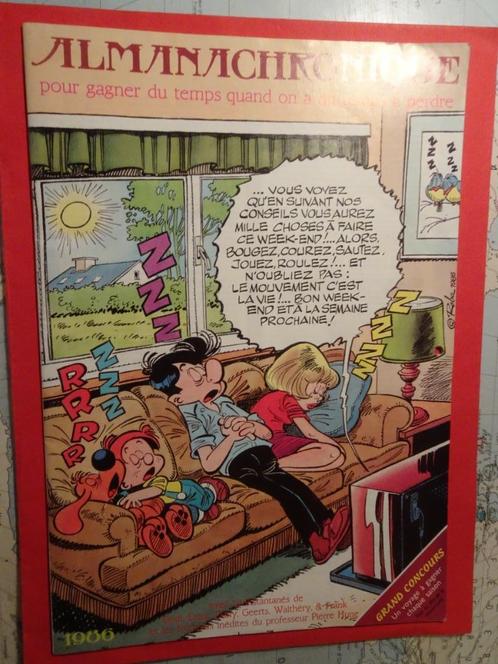 Almanachronic - Kalender 1986 - Boule & Bill, Verzamelen, Stripfiguren, Zo goed als nieuw, Boek of Spel, Overige figuren, Ophalen of Verzenden