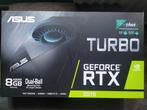 Videokaart/Graphicscard - Asus GeForce RTX 2070 Turbo, Informatique & Logiciels, Cartes vidéo, Comme neuf, GDDR6, HDMI, Enlèvement