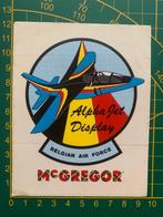 Sticker Alpha Jet solo display Belgische Luchtmacht, Autres types, Armée de l'air, Enlèvement ou Envoi