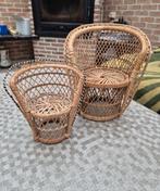Twee rieten pauwstoelen om planten op te zetten 20 eu samen, Kinderen en Baby's, Ophalen of Verzenden, Zo goed als nieuw