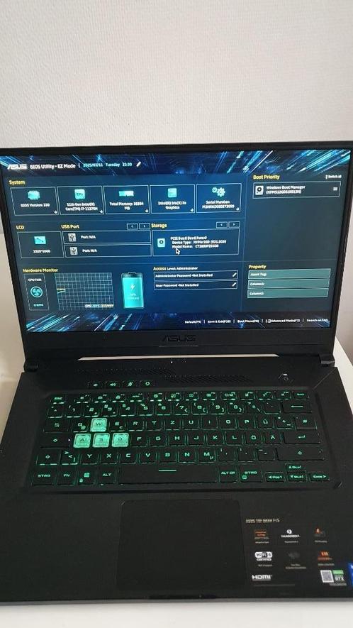 Laptop voor gaming Asus Dash F15 i7 RTX 3070 16 GB 1,5 TB QW, Computers en Software, Windows Laptops, Gebruikt, 15 inch, SSD, 4 Ghz of meer
