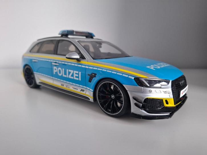 GT Spirit - Audi RS4-R Avant 'Polizei' (GT817), Hobby en Vrije tijd, Modelauto's | 1:18, Nieuw, Auto, Overige merken, Ophalen of Verzenden
