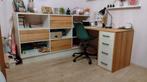 Bureau in massief hout, Huis en Inrichting, Bureaus, Ophalen, Gebruikt, Bureau