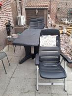 Tuinset grijs, Jardin & Terrasse, Chaises de jardin, Enlèvement, Utilisé, Plastique, Pliant