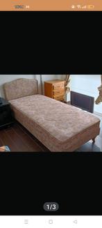 Vintage 1 persoonsbed, matras zeer weinig gebruikt, Gebruikt, Ophalen of Verzenden