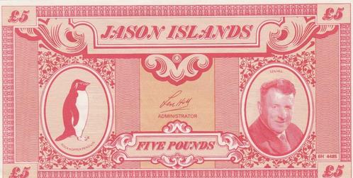Jason Islands £5 pounds  1979, Postzegels en Munten, Bankbiljetten | Amerika, Los biljet, Zuid-Amerika, Ophalen of Verzenden