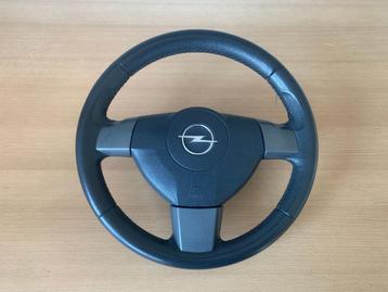 Leren stuurwiel opel astra H 2004- 2009 type zonder knopjes  beschikbaar voor biedingen