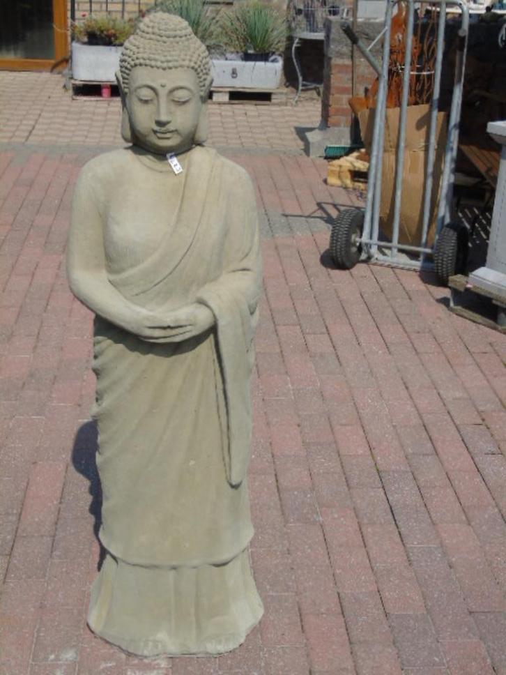 XXL stenen staande Boeddha, geweldige prijs!, Tuin en Terras, Tuinbeelden, Nieuw, Boeddhabeeld, Steen, Ophalen