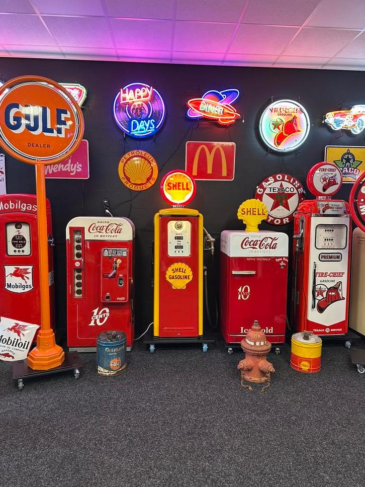 Amerikaanse benzinepomp USA Gas Pump Tokheim T39 Shell, Verzamelen, Automaten | Overige, Zo goed als nieuw, Ophalen