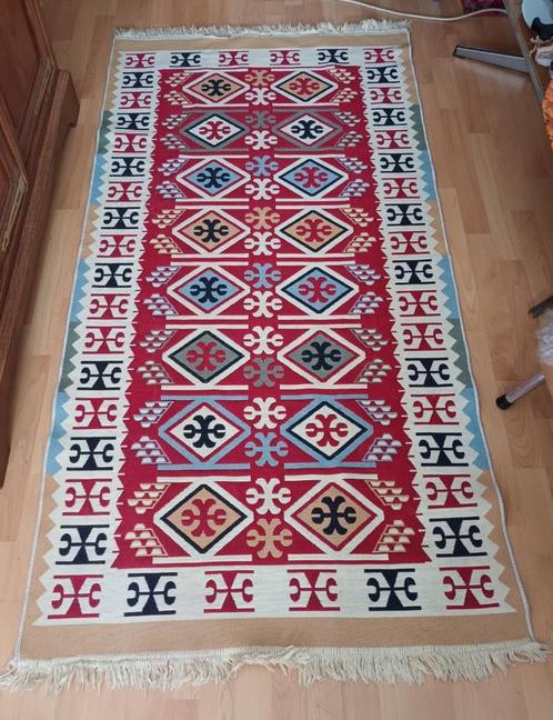 Kelim vloerkleed, Huis en Inrichting, Stoffering | Tapijten en Vloerkleden, Zo goed als nieuw, 50 tot 100 cm, 150 tot 200 cm, Rechthoekig