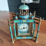 Horloge de table - Émail, laiton, bronze - 19-20e siècle, Enlèvement ou Envoi