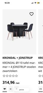 Marber tafel set, Tuin en Terras, Tuinmeubel-accessoires, Ophalen, Zo goed als nieuw