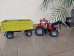 Tracteur et chariot Bruder - 03096 et 02203, Utilisé, Enlèvement ou Envoi