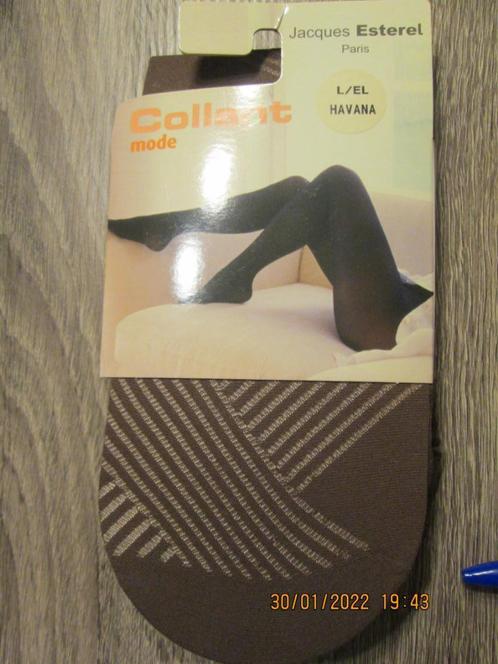 COLLANT Mode « FANTAISIE », Jacques ESTEREL, L / EL, HAVANA, Kleding | Dames, Leggings, Maillots en Panty's, Nieuw, Panty, Maat 44/46 (L)