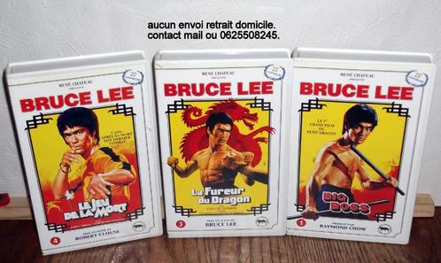 3 cassettes vhs Bruce Lee., Cd's en Dvd's, VHS | Film, Actie en Avontuur, Alle leeftijden, Ophalen