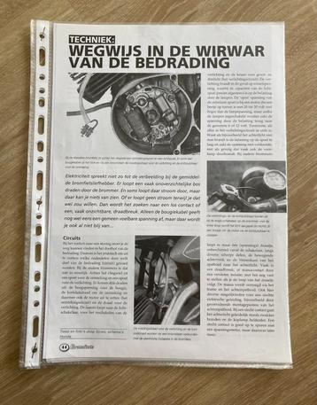 Unieke Map met documentatie Bromfiets  Techniek Bedrading beschikbaar voor biedingen