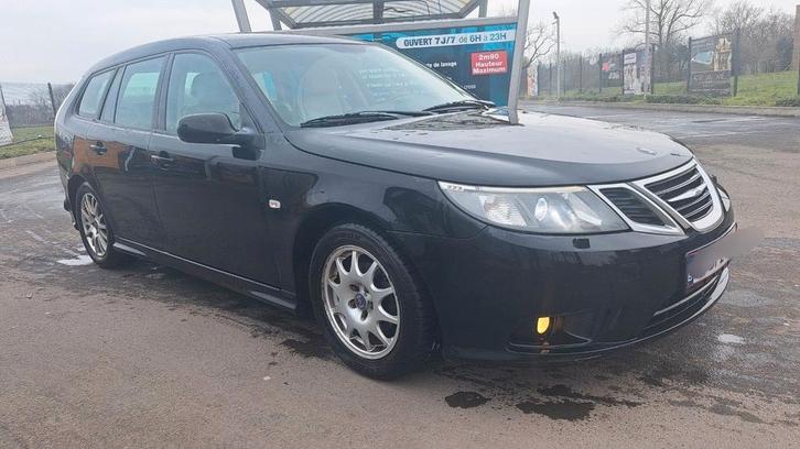 Saab 9.3 break lpg attache remorque 1800i 122cv euro 4, Autos, Saab, Particulier, LPG, Euro 4, Break, Vert, Enlèvement