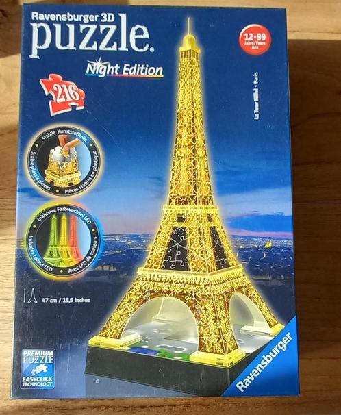 ② Puzzle Tour Eiffel illuminée 3D — Sport cérébral & Puzzles — 2ememain