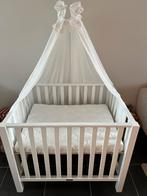 Bopita park brent wit met matras + piekstok en hemel, Enlèvement, Comme neuf